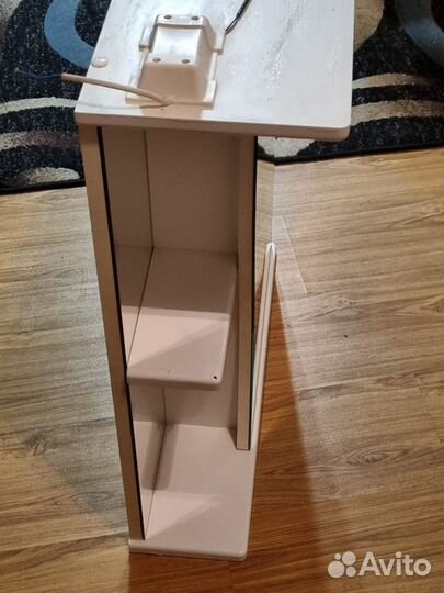 Полка настенная навесная белая