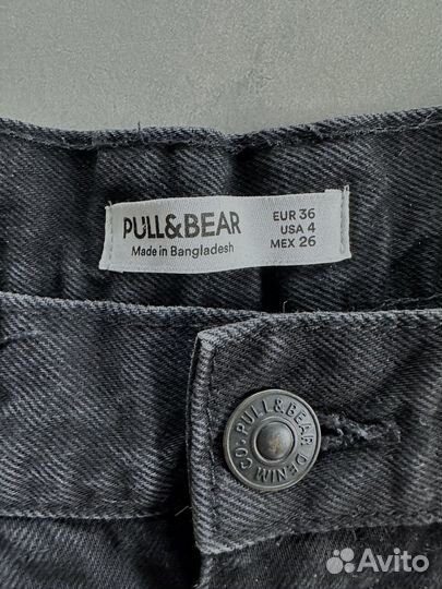 Джинсы черные женские pull&bear