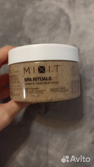 Сахарно-солевой скраб для тела mixit