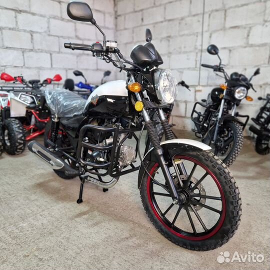 Мопед Stingray 110cc(49cc) Чёрно Белый