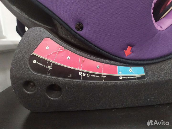 Детское автокресло Geburt фиолетовый 0-25 кг