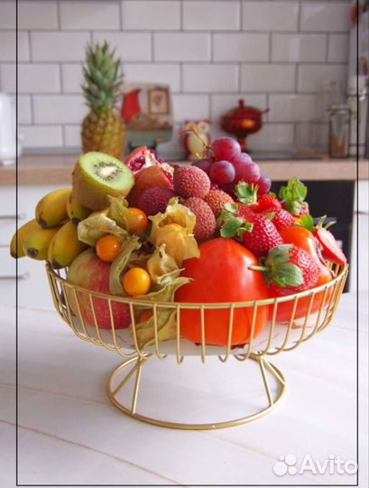 Фруктовница металлическая