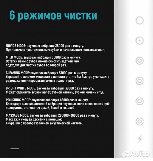 Электрическая зубная щётка Sonic Toothbrush X-3