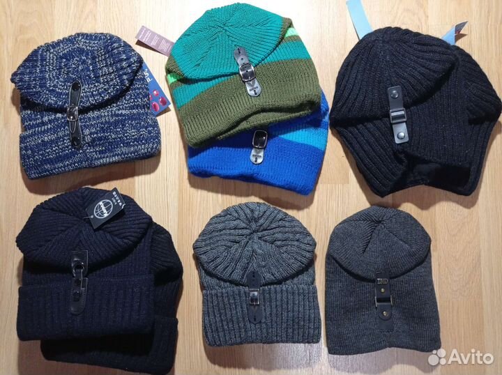 Шапки теплые мужские на защипе