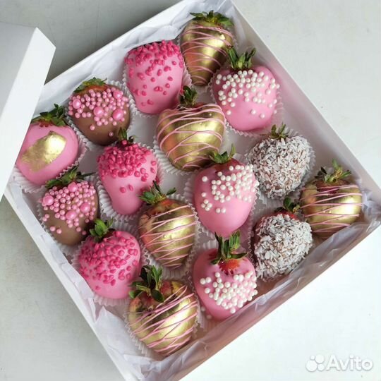 Клубника в шоколаде, боксы от 9шт