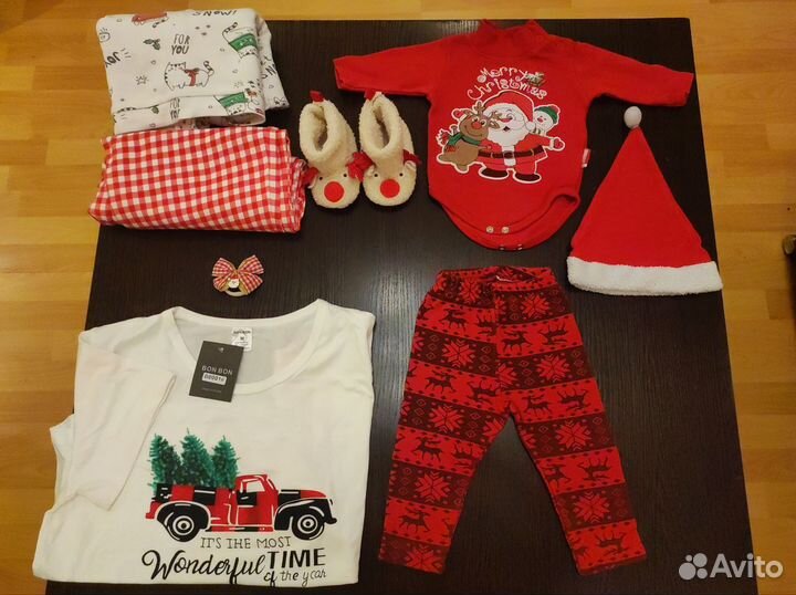 Новогодний Фэмили лук для мамы и малыша