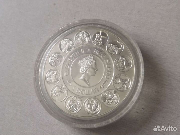 Серебро 1 унция доллар