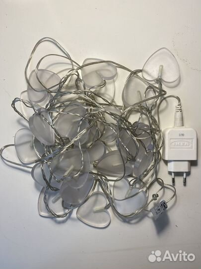 Светящаяся гирлянда IKEA сердца