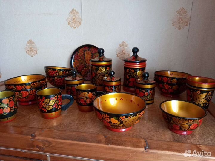 Посуда хохлома