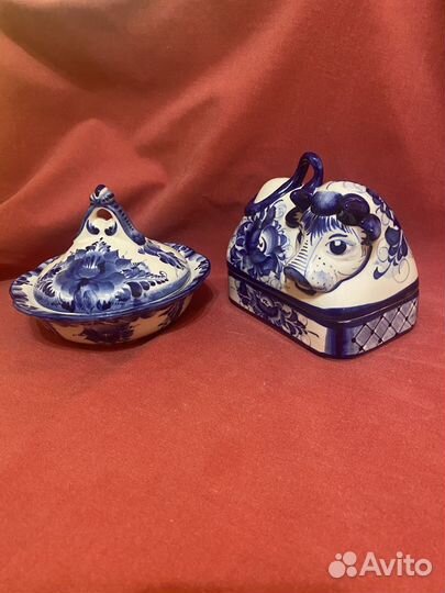 Масленка гжель