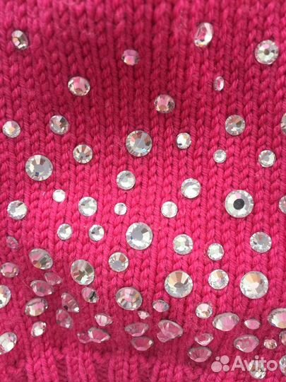 Шапка со стразами Сваровски