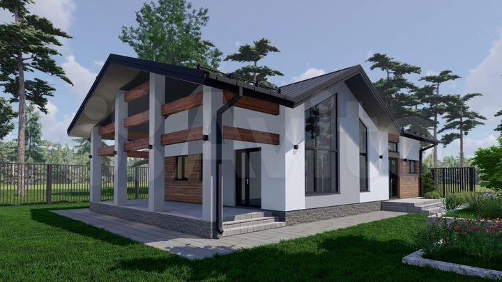 Дом 106 м² на участке 6 сот.