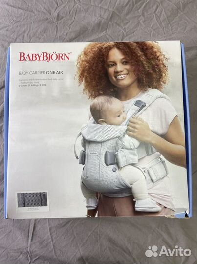 Эргорюкзак кенгуру Babybjörn антрацит one air mesh