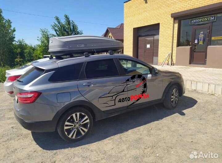 Автобокс LADA Vesta SW двусторонний серый
