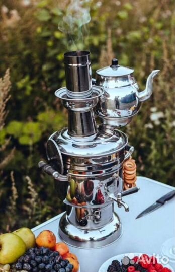 Самовар на дровах турецкий