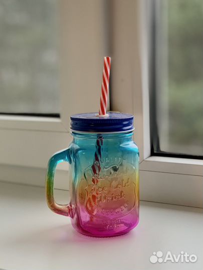 Кружка с трубочкой