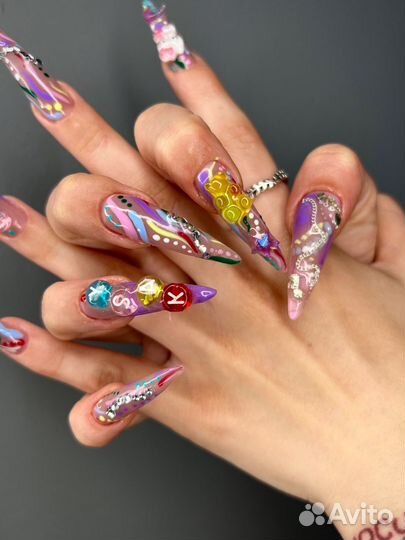 Наращивание ногтей/Маникюр гель-лак