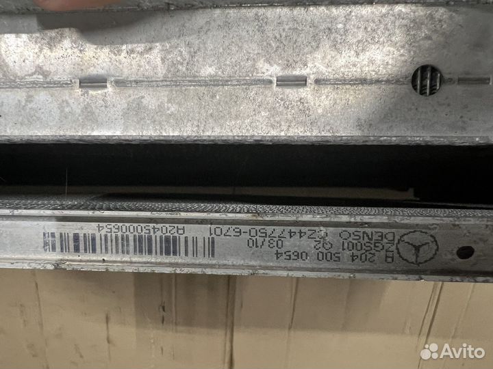 Кассета радиатора на Мерседес w204