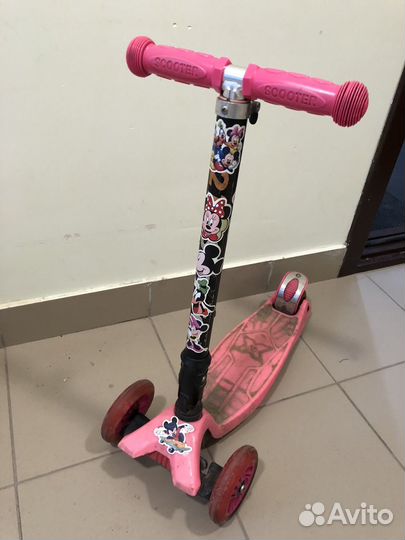 Самокат детский трехколесный бу