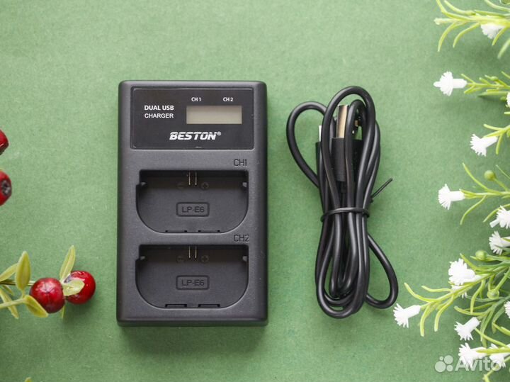 Зарядное устройство LP-E6 beston Canon 60D/7D/5D