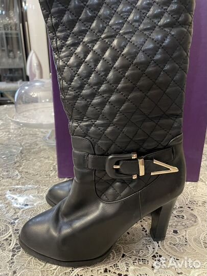 Сапоги демисезонные кожаные 39