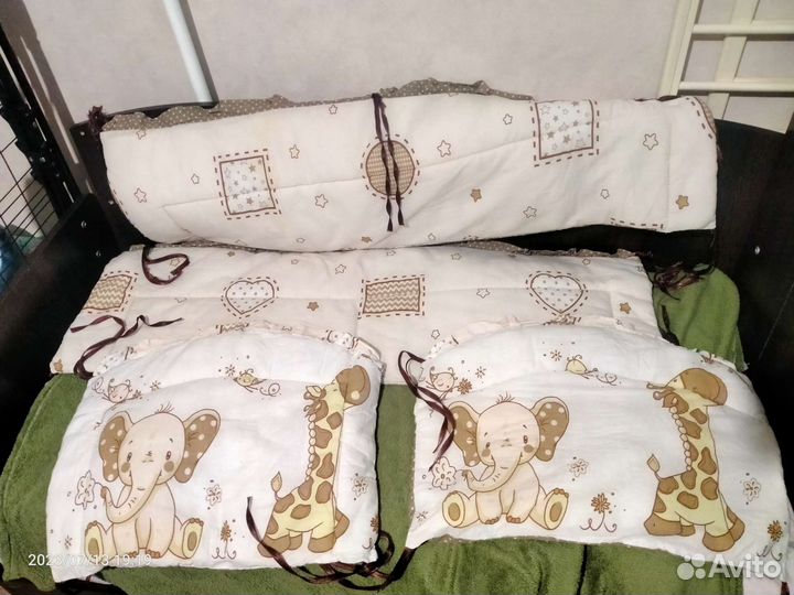 Бортики в детскую кроватку бу