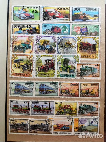 Альбом с марками времен СССР Монгол Шуудан, Корея