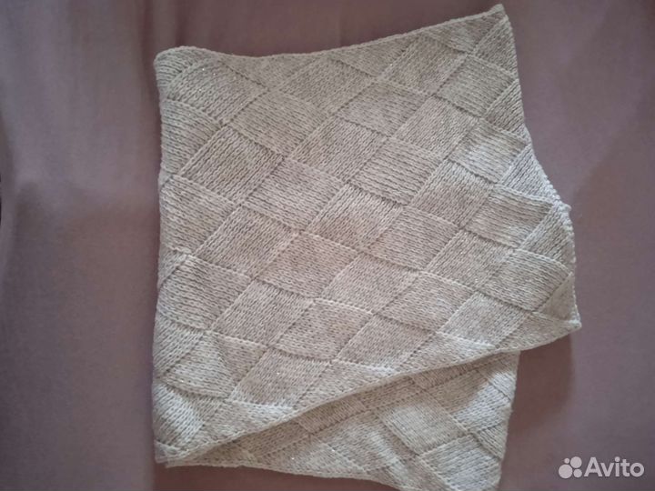 Комплект шапка и снуд зимний