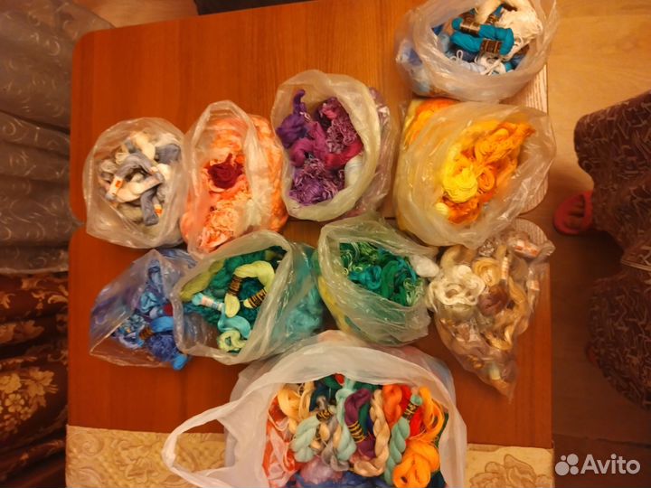 Всё для вышивания: канва, нитки, схемы