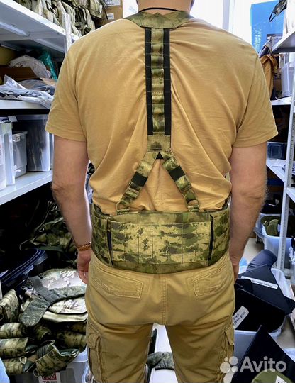 Боевой пояс с баллистическим пакетом и лямками Бр1