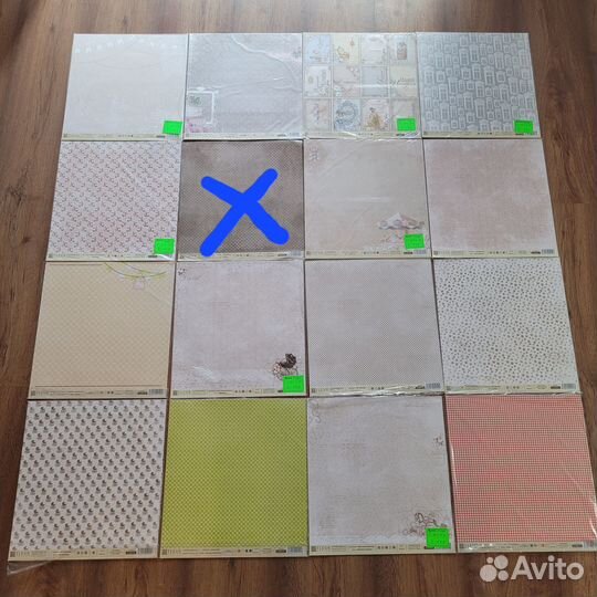 Бумага для скрапбукинга 30,5х30,5 см Fleur Desing