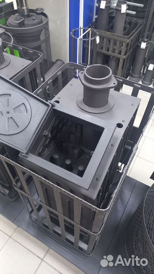 Чугунная печь для бани Гроза Ураган 24(М)