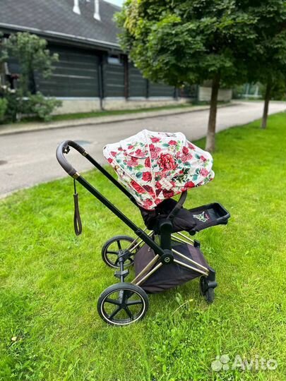 Cybex Priam Spring Blossom 3 с зимним конвертом