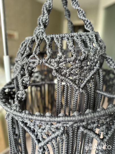 Люстра макраме