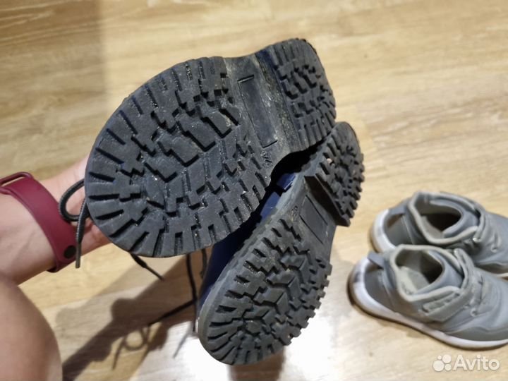 Ботинки и кроссовки на мальчика 23 размер пакетом