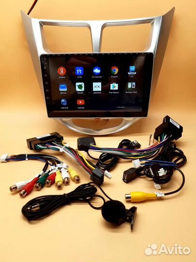 Магнитола андроид Хёндэ Солярис, Акцент 2010-16г