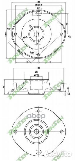 Опора амортизатора переднего левая/Sensen M6106