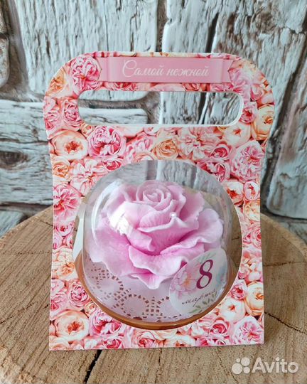 Мыло роза на 8 марта, день рождения