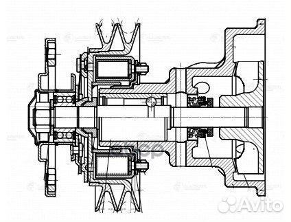 Насос водяной для а/м газ 3309 Д245.7 Евро-3 (с