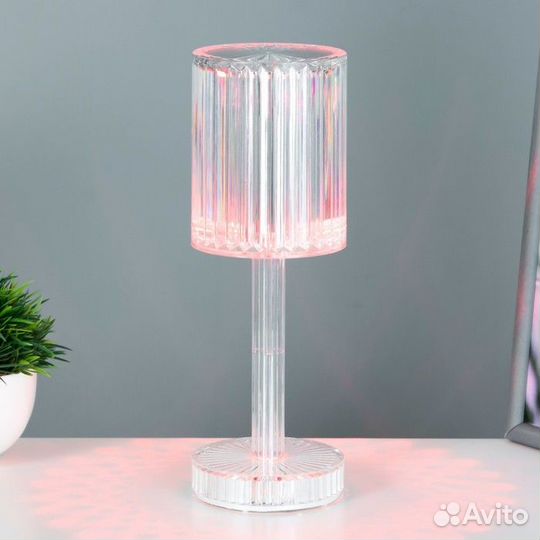 Настольная лампа с пду 'Джус' LED 16 цветов RGB USB 8,5x8,5x25 см risalux