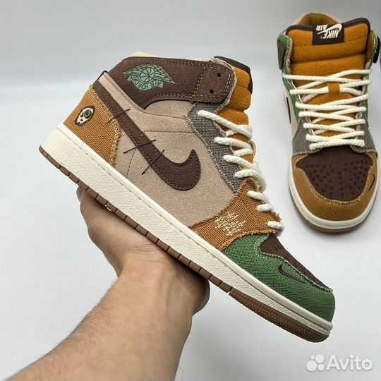 Кроссовки nike air jordan 1 low voodoo