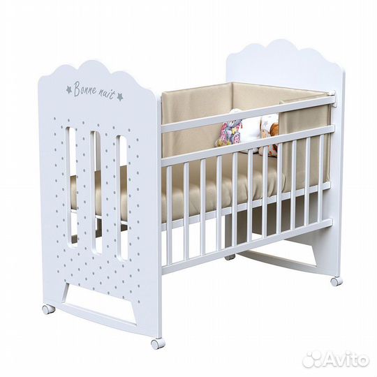 Кроватки новые с маятн и ящ. и колесо/качалка