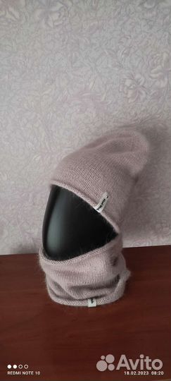 Шапка и снуд из пуха норки