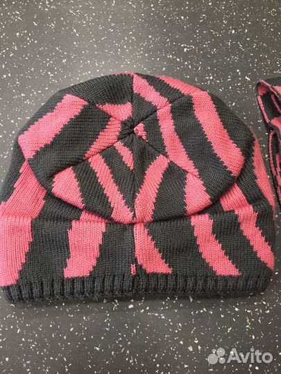 Шапка с шарфиком зима