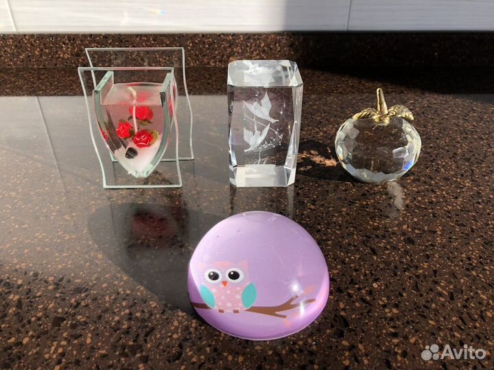 Свечи подарок сувениры из стекла фигурки