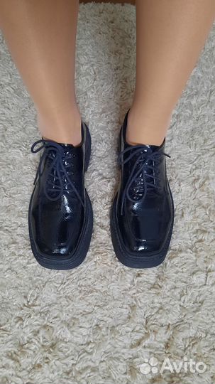 Полуботинки лоферы натуральная кожа 38 разм