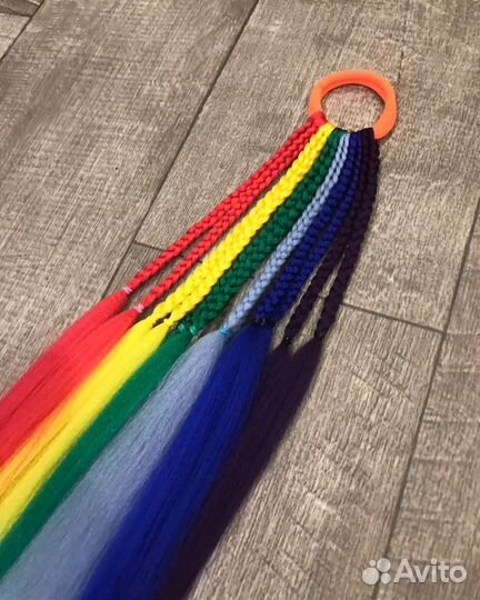 Афрорезинки, косички на резинках, афрохвосты