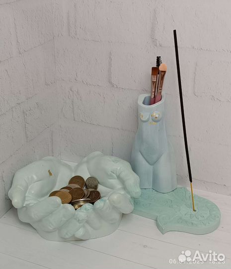 Гипсовые изделия, кашпо