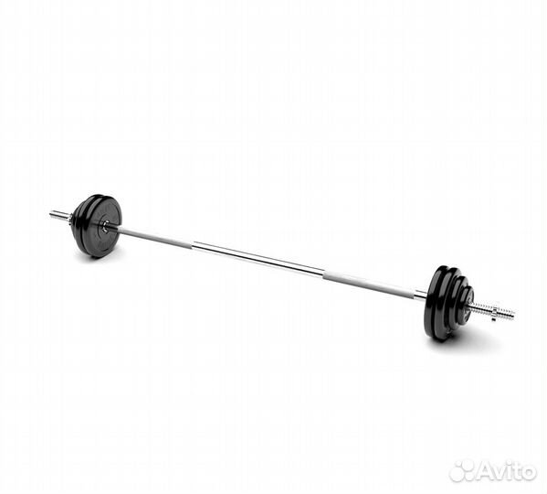 Штанга обрезиненная MB Barbell Atlet 35кг