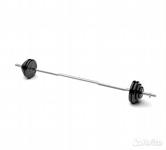 Штанга обрезиненная MB Barbell Atlet 35кг